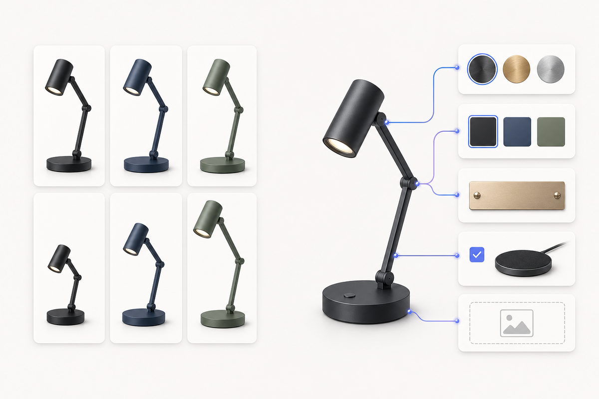 Shopify product variants compared with configurable product options