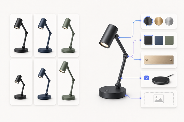 Shopify product variants compared with configurable product options