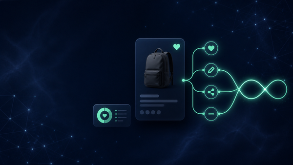 Unlimited Shopify wishlist actions flowing from a saved product